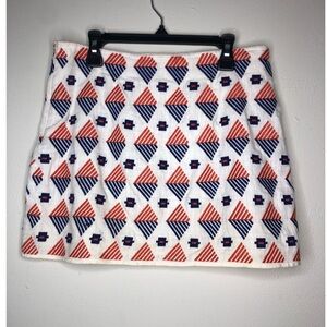 Anthropologie THML Embroidered Geometric Skirt